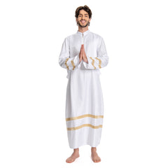 Mittelalterlicher Pastor Unisex Erwachsene Cosplay Kostüm Outfits Halloween Karneval Party Anzug