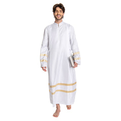 Mittelalterlicher Pastor Unisex Erwachsene Cosplay Kostüm Outfits Halloween Karneval Party Anzug