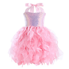 Kinder Mädchen Regenbogen tutu Kleid Prinzessin Cosplay Kostüm Outfits Halloween Karneval Anzug