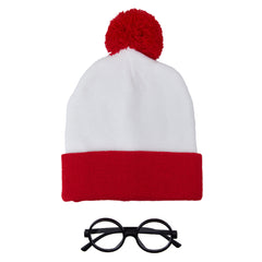 Vintage Runde Zauberer Brille mit weißen Gläsern Perfekt für Wizard Cosplay und Halloween Outfits