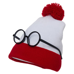 Vintage Runde Zauberer Brille mit weißen Gläsern Perfekt für Wizard Cosplay und Halloween Outfits