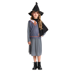 Kinder Mädchen Hexen Bühne Performance Kleidung Cosplay Kostüm Outfits Halloween Karneval Anzug