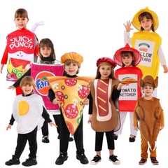 Kinder Pizza Bühne Auftritt Kleidung Cosplay Kostüm Outfits Halloween Karneval Anzug
