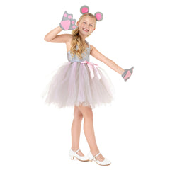 Kinder Mädchen Maus tutu Kleid Cosplay Kostüm Outfits Halloween Karneval Anzug