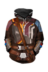 Damen Sabine Wren Cosplay Hoodie Cosplay Hoodie 3D Druck Sweatshirt mit Kapuze Streetwear Pullover