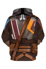 Damen Sabine Wren Cosplay Hoodie Cosplay Hoodie 3D Druck Sweatshirt mit Kapuze Streetwear Pullover