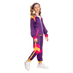 Kinder Retro Vintage Hip-Hop Disco Tanz Cosplay Kostüm Outfits Halloween Karneval Anzug