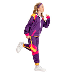 Kinder Retro Vintage Hip-Hop Disco Tanz Cosplay Kostüm Outfits Halloween Karneval Anzug