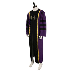 Herren Mönch Robe Cosplay Kostüm Outfits Halloween Karneval Anzug