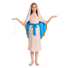 Mädchen The Virgin Mary Cosplay Kinder Parade Outfits Halloween Karneval Kostüm