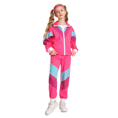 Kinder Retro 80 90S Hip hop Sportkleidung Cosplay Kostüm Outfits Halloween Karneval Anzug