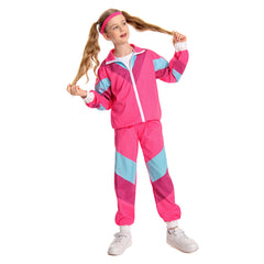 Kinder Retro 80 90S Hip hop Sportkleidung Cosplay Kostüm Outfits Halloween Karneval Anzug