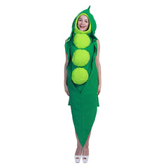 Erbse Gemüse Kostüm Unisex Halloween Karneval Party Outfits
