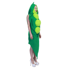 Erbse Gemüse Kostüm Unisex Halloween Karneval Party Outfits