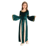 Kinder Mittelalterliche Kleid Gotik Maskerade Kleid für Karneval Mottoparty