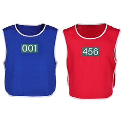 Squid Game Herren Cosplay Kostüm Halloween Karneval Party Anzug Tintenfisch Gamcos