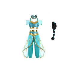 Aladdin Kinder Cosplay-Kostüm für Halloween, Karneval oder Partys: Jafar jasmine