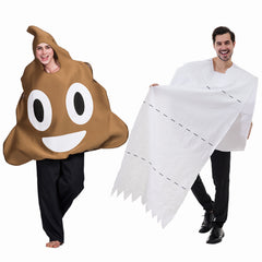 Erwachsene unisex Lustige Kostüme Cosplay Poo Rollen Funny Kostüm Outfits Halloween Karneval Anzug