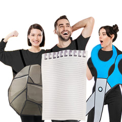 Erwachsene unisex Lustige Kostüme Stein-Papier-Schere Cosplay Funny Kostüm Outfits Halloween Karneval Anzug