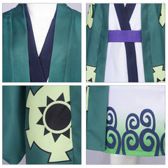 Kinder Roronoa Zoro Kostüm One Piece Cosplay Outfits Halloween Karneval Kimono
