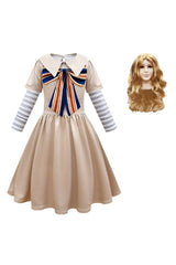 Kinder Mädhcen M3GAN Megan Kleid Karneval Halloween Kleid