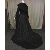 Damen Mittelalter Kleid Langarm Gothic Viktorianischen Königin Mittelalterkleid Kostüm Renaissance Kleid