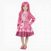 Kinder Mädchen Kleid Cosplay-Kostüm für Halloween, Karneval und Partys Descendants Rosa