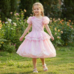 Wicked Kinder Mädchen rosa Glinda Kleid Cosplay Kostüm Halloween Karneval Anzug Party Kleid
