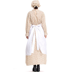 Rotkäppchen Damen Märchen Halloween Großmutter des Wolfes Oma Kleid Cosplay Kostüm Outfits Halloween Karneval Anzug