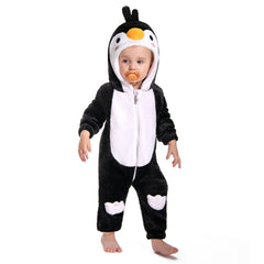 Baby Pinguin Overall Pinguin Tierkostüm Schlafanzug einteiliger Pyjama