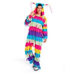 Piñata Erwachsene Damen Herren Kostüm Set für Karneval