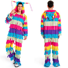 Piñata Erwachsene Damen Herren Kostüm Set für Karneval