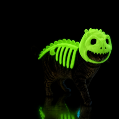 Dinosaurier-Skelett Haustierkostüm – Lustige Halloween Verkleidung für Hunde & Katzen 40*30*16cm
