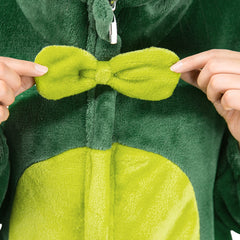 Erwachsene Unisex Avocado grün Schlafanzug einteiliger Pyjama