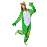 Erwachsene Unisex Frosch Tier kostüm grün Schlafanzug einteiliger Pyjama