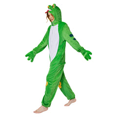 Erwachsene Unisex Frosch Tier kostüm grün Schlafanzug einteiliger Pyjama