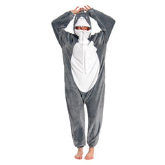 Erwachsene Unisex Hai Tierkostüm Schlafanzug einteiliger Pyjama