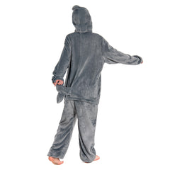 Erwachsene Unisex Hai Tierkostüm Schlafanzug einteiliger Pyjama