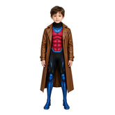 Gambit Kinder braun Kostüm X-Men '97 Gambit Junge Cosplay Outfit