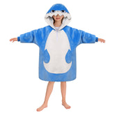 Kinder Hai tragbar Decke mit Kapuze Shark Robe Homewear