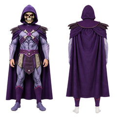 Kinder Jungen Skeletor lila Kostüm Set Masters of the Universe Skeletor Cosplay Outfit