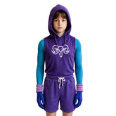 Kinder Jungen Skeletor lila Kostüm Set Masters of the Universe Skeletor Cosplay Outfit