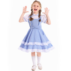 Kinder Mädchen Dorothy Kleid Cosplay Kostüm Outfit Halloween Karneval Anzug Der Zauberer von OZ