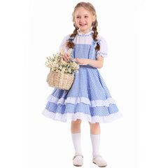 Kinder Mädchen Dorothy Kleid Cosplay Kostüm Outfit Halloween Karneval Anzug Der Zauberer von OZ