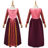 Kinder Mädchen Hocus Pocus Mary Sanderson Kostüm Halloween Karneval Kleid