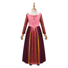 Kinder Mädchen Hocus Pocus Mary Sanderson Kostüm Halloween Karneval Kleid