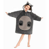 Kinder Waschbär tragbar Decke mit Kapuze Waschbär Robe Homewear