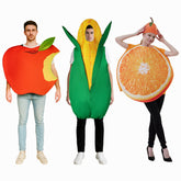 Erwachsene unisex Lustige Kostüme Mais Äpfel Orangen Cosplay Funny Kostüm Outfits Halloween Karneval Anzug