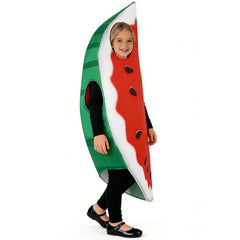 Kinder Lustige Wassermelonen-Cosplay-Kostüme Sommerliche Obst-Mottoparty-Outfits Kostüme für den Kindertag und Halloween
