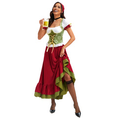 Damen Oktoberfest München Bierfest Kleid Halloween Karneval Party Anzug